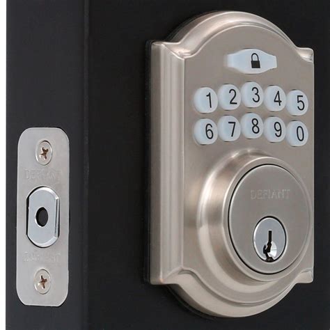 defiant electronic deadbolt|defiant electronic deadbolt home depot.